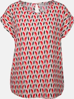 Damen Lisa Tossa Damen Blusentop mit Alloverprint