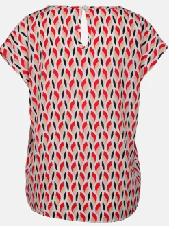 Damen Lisa Tossa Damen Blusentop mit Alloverprint