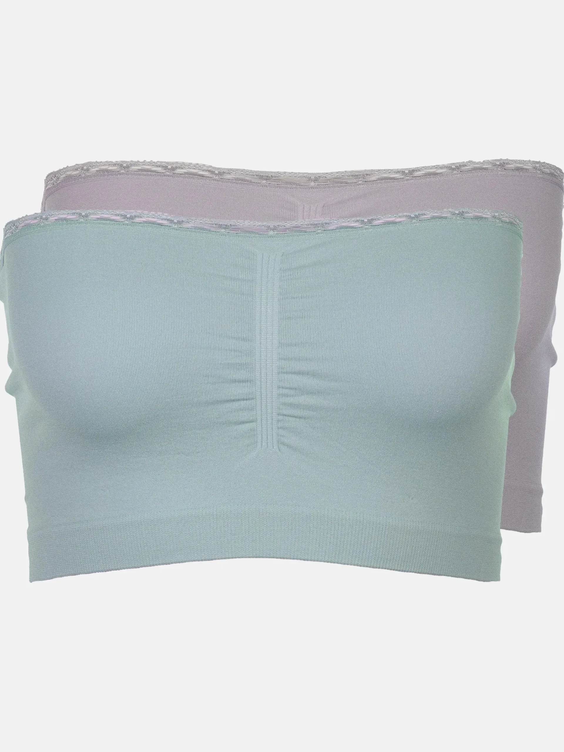 Damen Sure Damen Bustiers mit Spitzenbesatz im 2er Pack