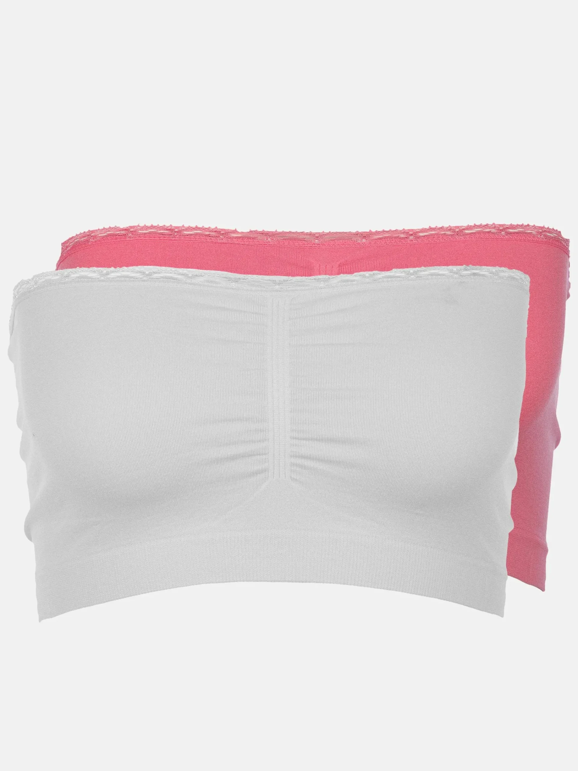 Damen Sure Damen Bustiers mit Spitzenbesatz im 2er Pack