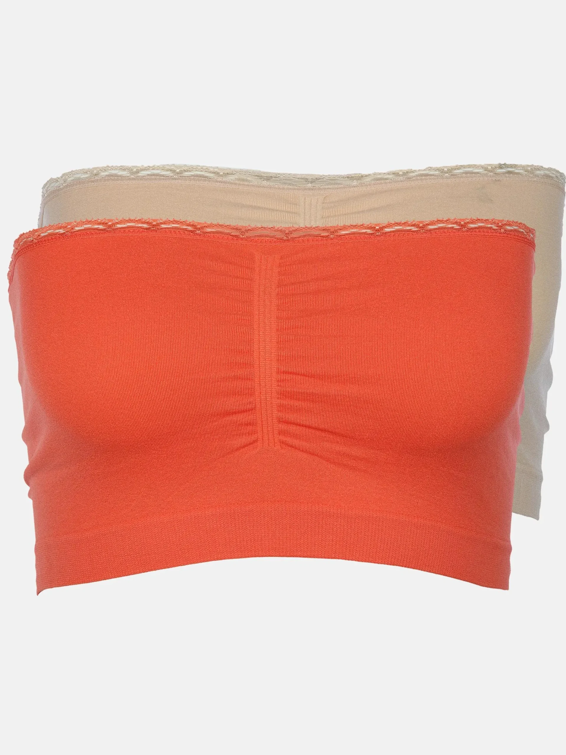 Damen Sure Damen Bustiers mit Spitzenbesatz im 2er Pack