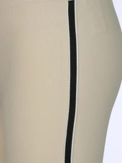 Damen Sure Damen Capri Leggings mit Galonstreifen