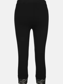Damen Sure Damen Capri Leggings mit Spitzenbesatz