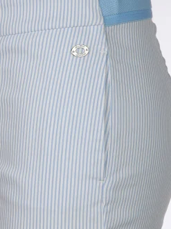 Damen Lisa Tossa Damen Caprihose im Streifenlook