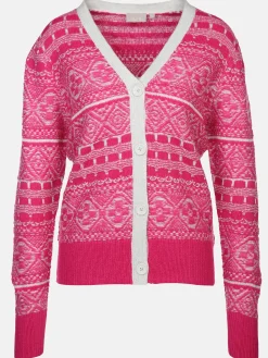 Damen Sure Damen Cardigan mit hübschem Mustermix