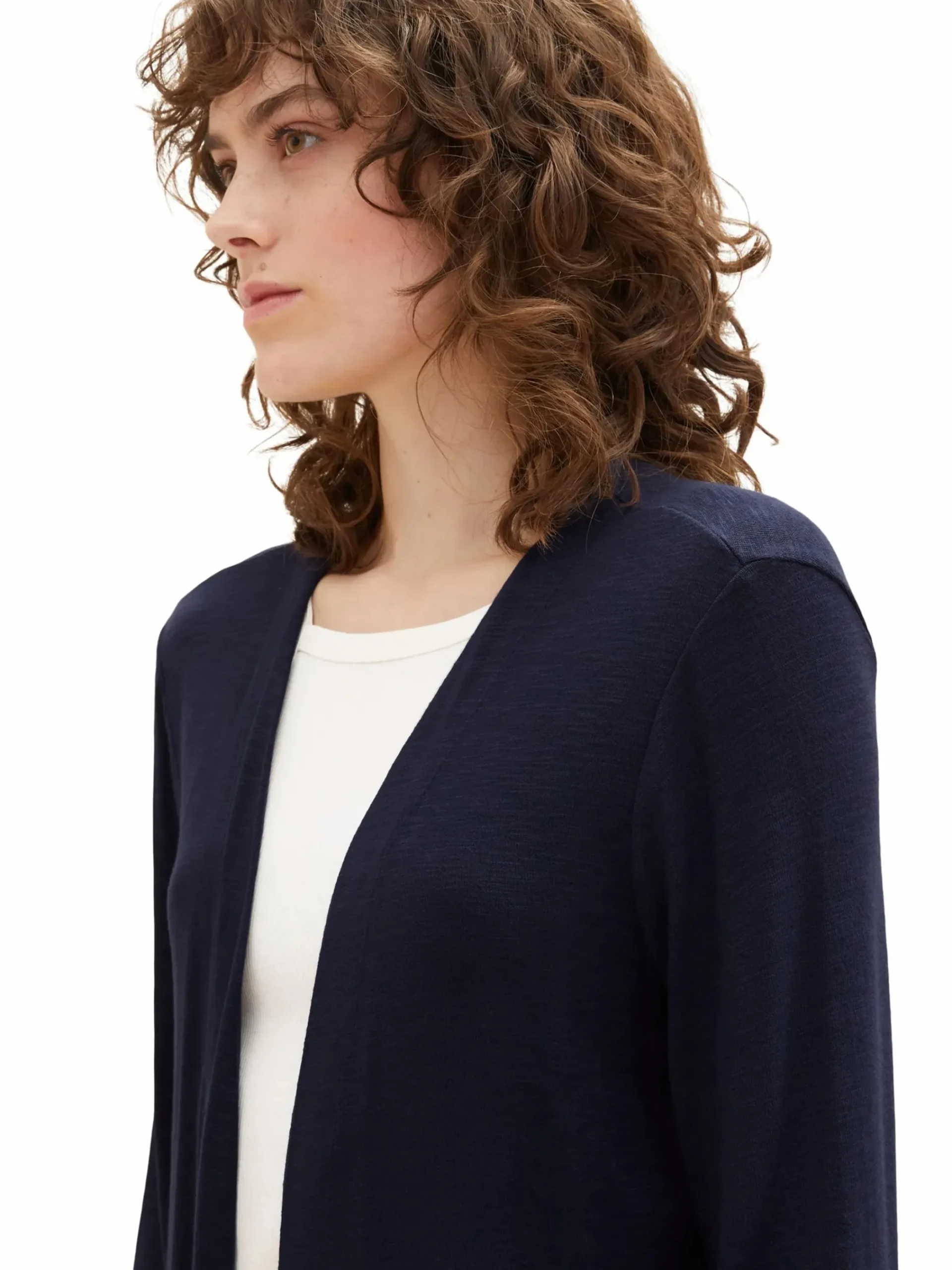 Damen Tom Tailor Damen Cardigan unifarben