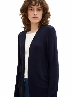 Damen Tom Tailor Damen Cardigan unifarben