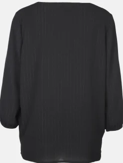 Damen Sure Damen Chiffonbluse mit feinen Streifen