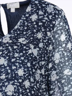 Damen Sure Damen Chiffonkleid mit V-Ausschnitt