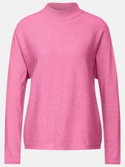 Damen Street One Damen Feinstrick-Pullover mit Stehkragen