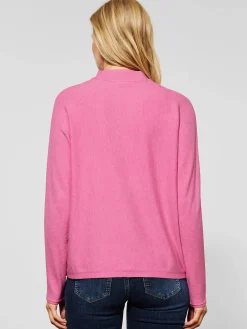 Damen Street One Damen Feinstrick-Pullover mit Stehkragen