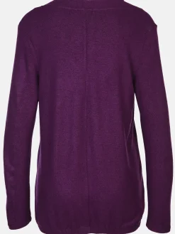 Damen Lisa Tossa Damen Flauschshirt in melierter Optik