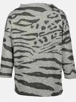 Damen Sure Damen Flauschshirt mit Alloverprint