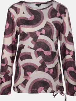 Damen Sure Damen Flauschshirt mit Alloverprint