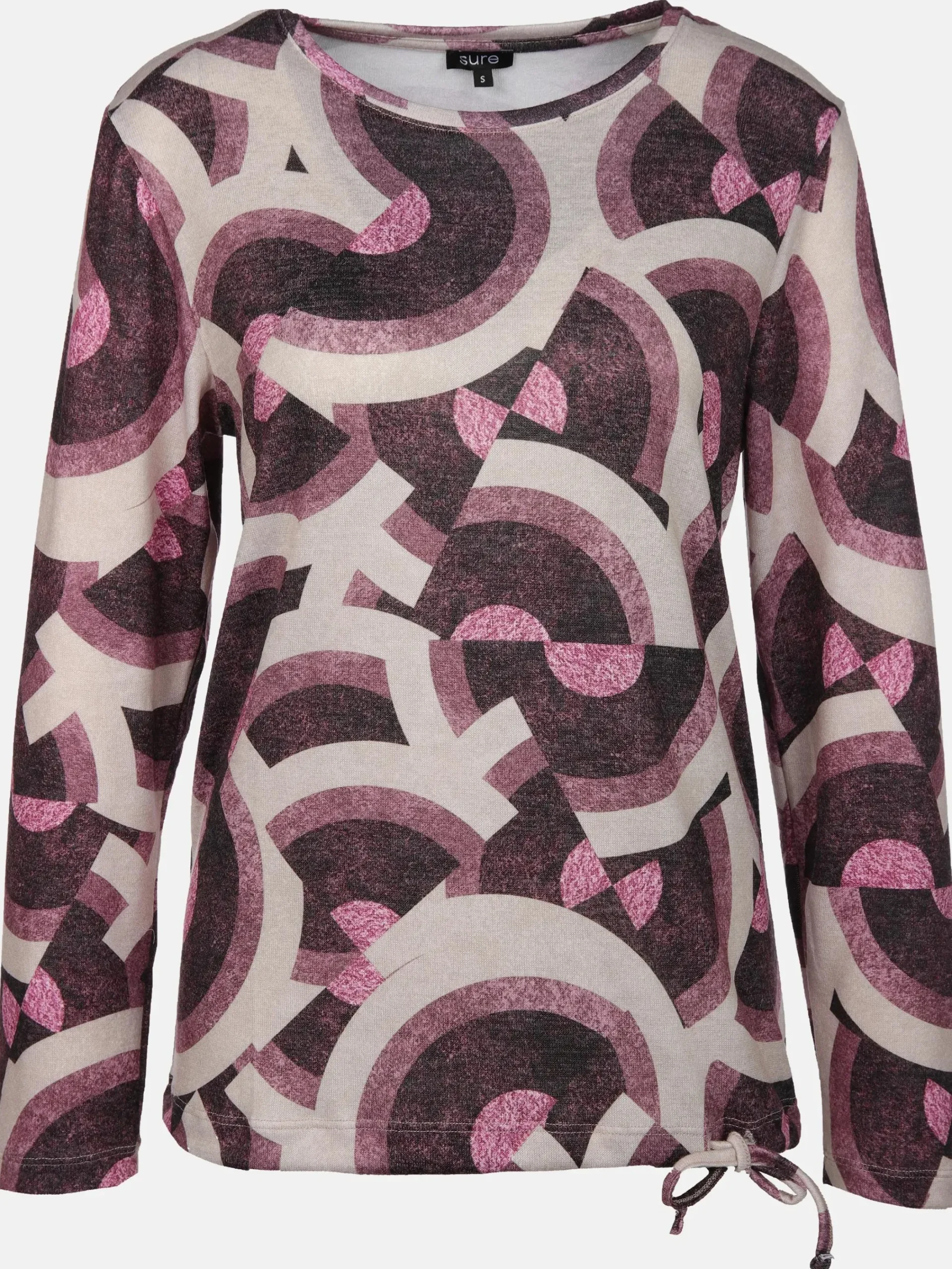 Damen Sure Damen Flauschshirt mit Alloverprint