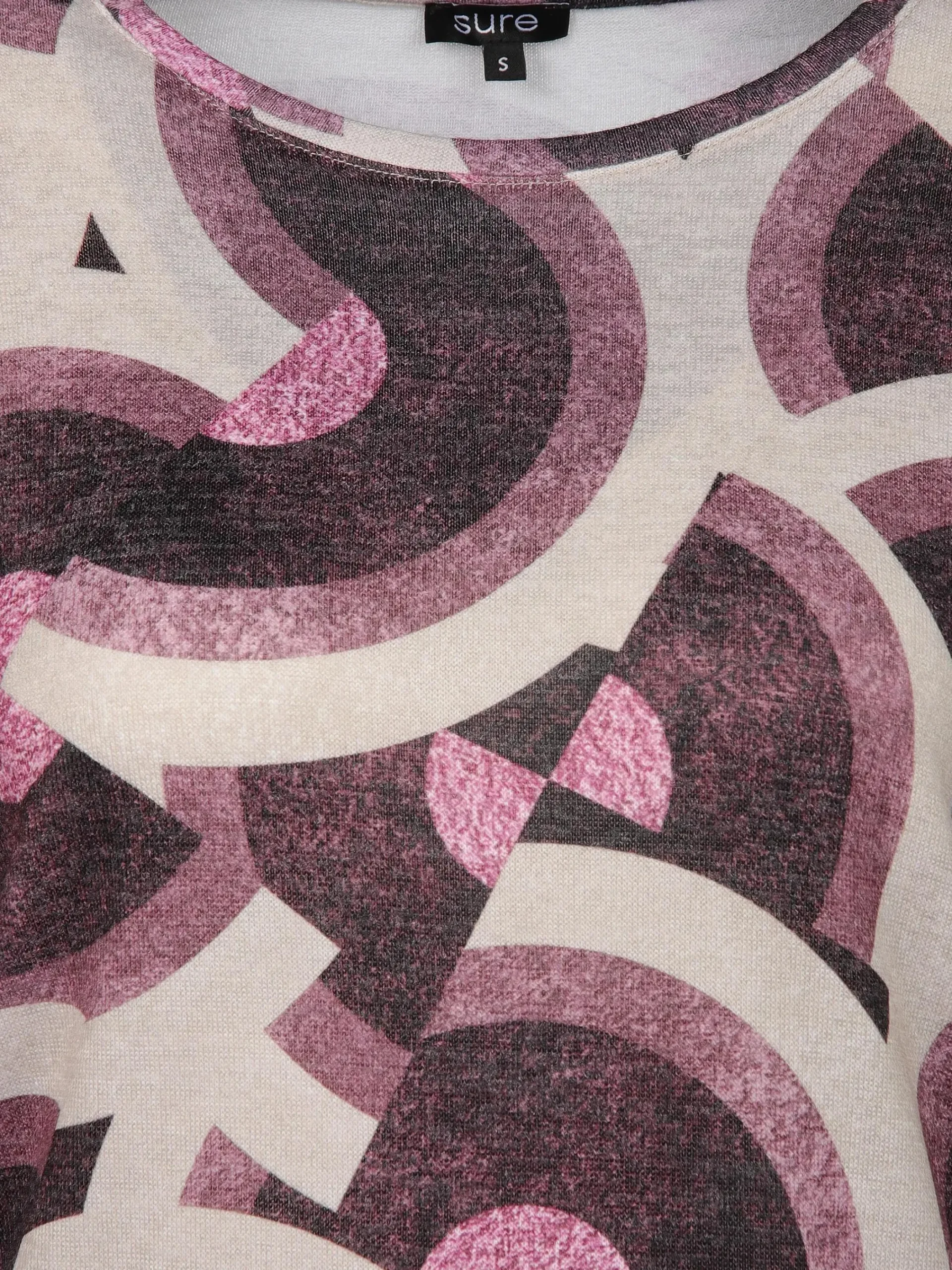 Damen Sure Damen Flauschshirt mit Alloverprint