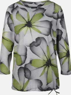 Damen Sure Damen Flauschshirt mit Blumenprint