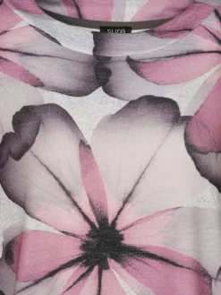 Damen Sure Damen Flauschshirt mit Blumenprint