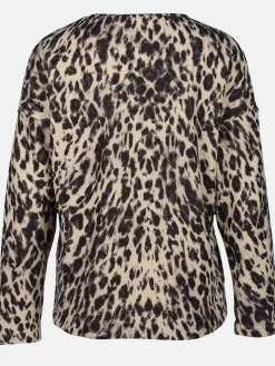 Damen Sure Damen Flauschshirt mit Leoprint