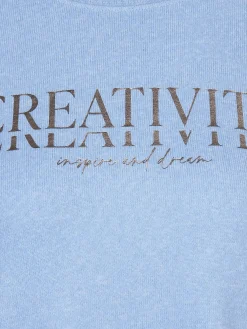 Damen Street One Damen Flauschshirt mit Schriftprint