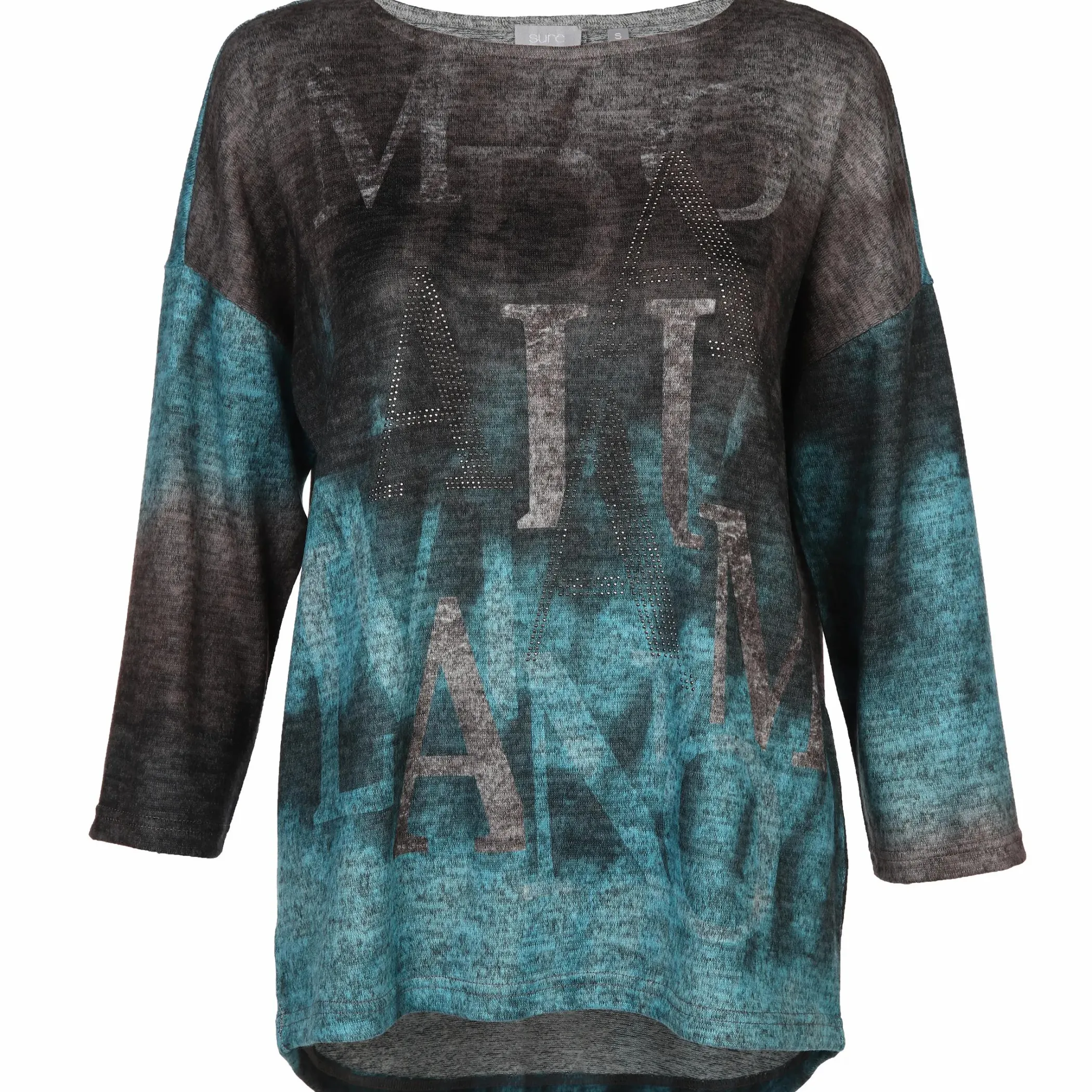 Damen Sure Damen Flauschshirt mit Ziernieten