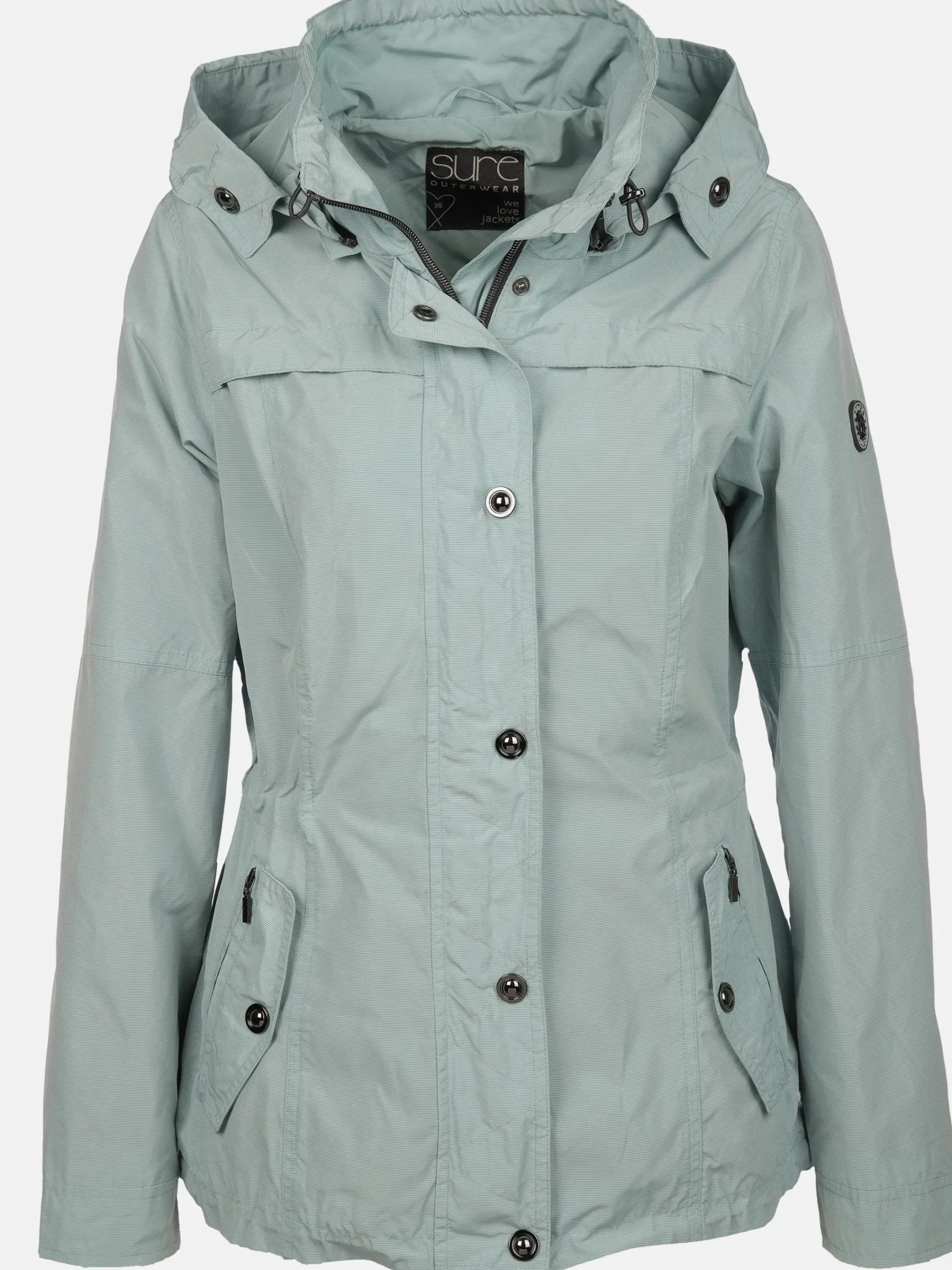 Damen Sure Damen Freizeitjacke mit abnehmbarer Kapuze
