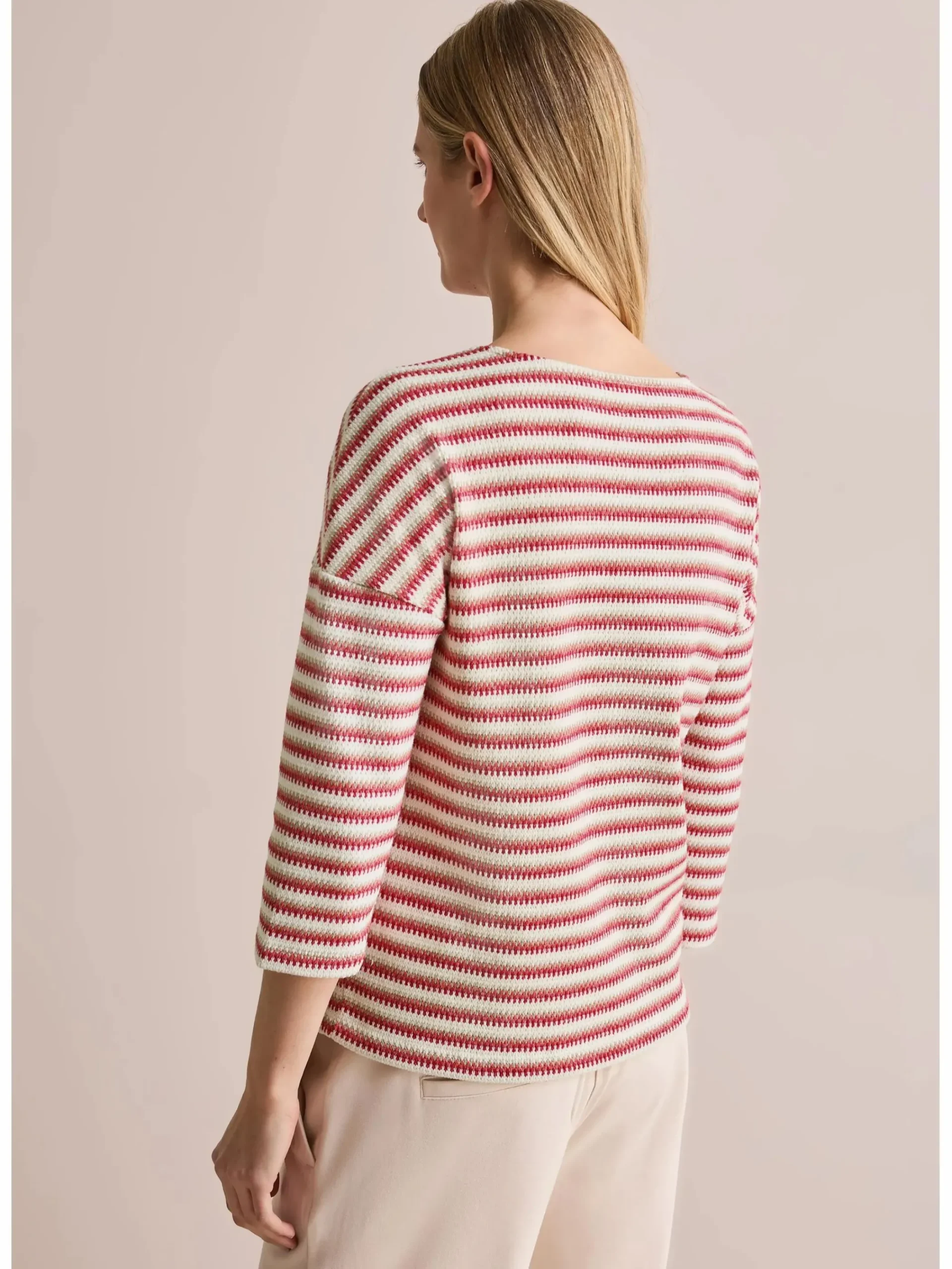 Damen Cecil Damen gestreiftes Strick-Look Shirt