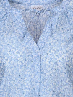 Damen Lisa Tossa Damen Halbarmbluse im Minimalprint