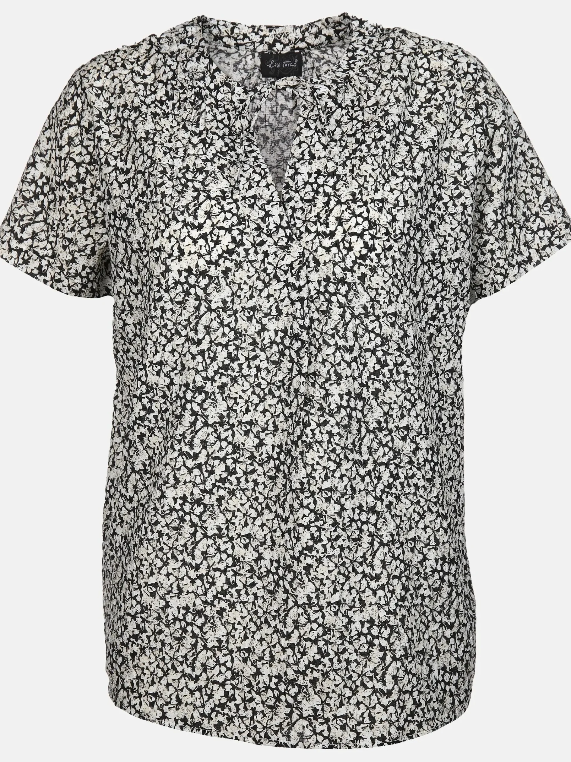 Damen Lisa Tossa Damen Halbarmbluse mit Alloverprint