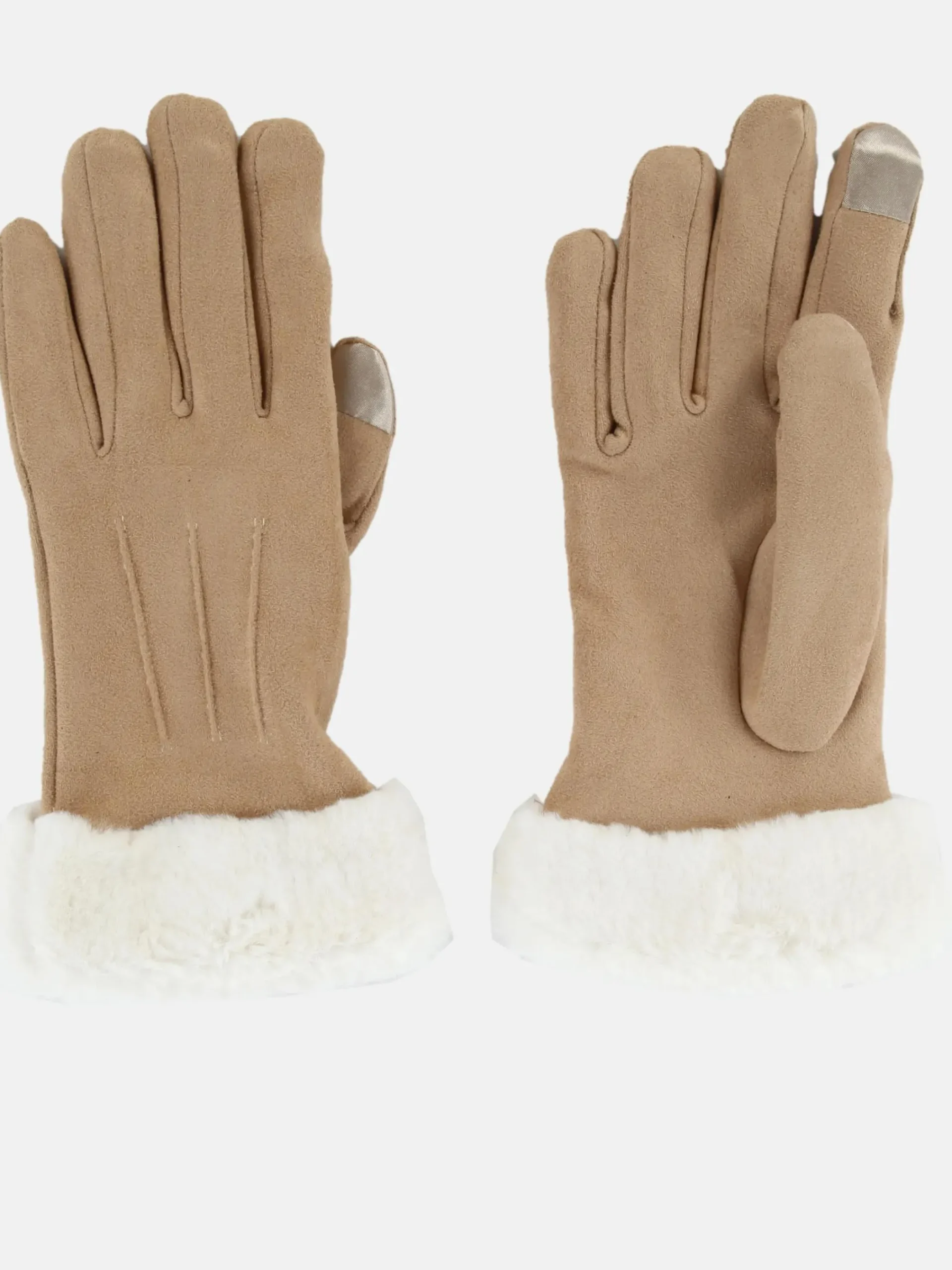 Damen Sure Damen Handschuhe mit Kunstpelz