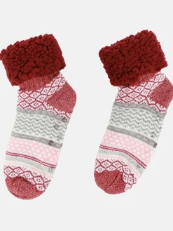 Damen No Manufacturer Damen Hausschuhsocken mit Teddyfell