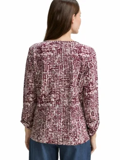 Damen Tom Tailor Damen Henley Blusenshirt