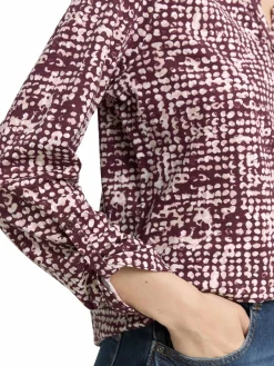 Damen Tom Tailor Damen Henley Blusenshirt