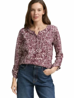Damen Tom Tailor Damen Henley Blusenshirt