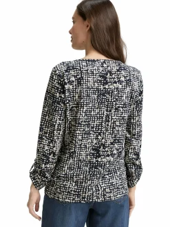 Damen Tom Tailor Damen Henley Blusenshirt