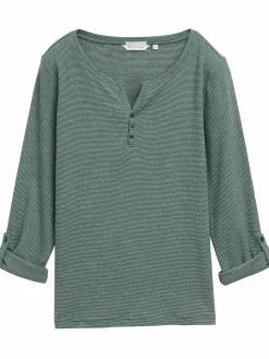 Damen Tom Tailor Damen Henleyshirt
