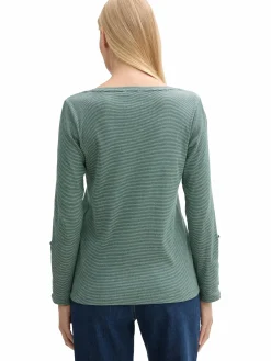 Damen Tom Tailor Damen Henleyshirt