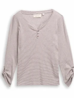 Damen Tom Tailor Damen Henleyshirt