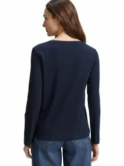 Damen Tom Tailor Damen Henleyshirt