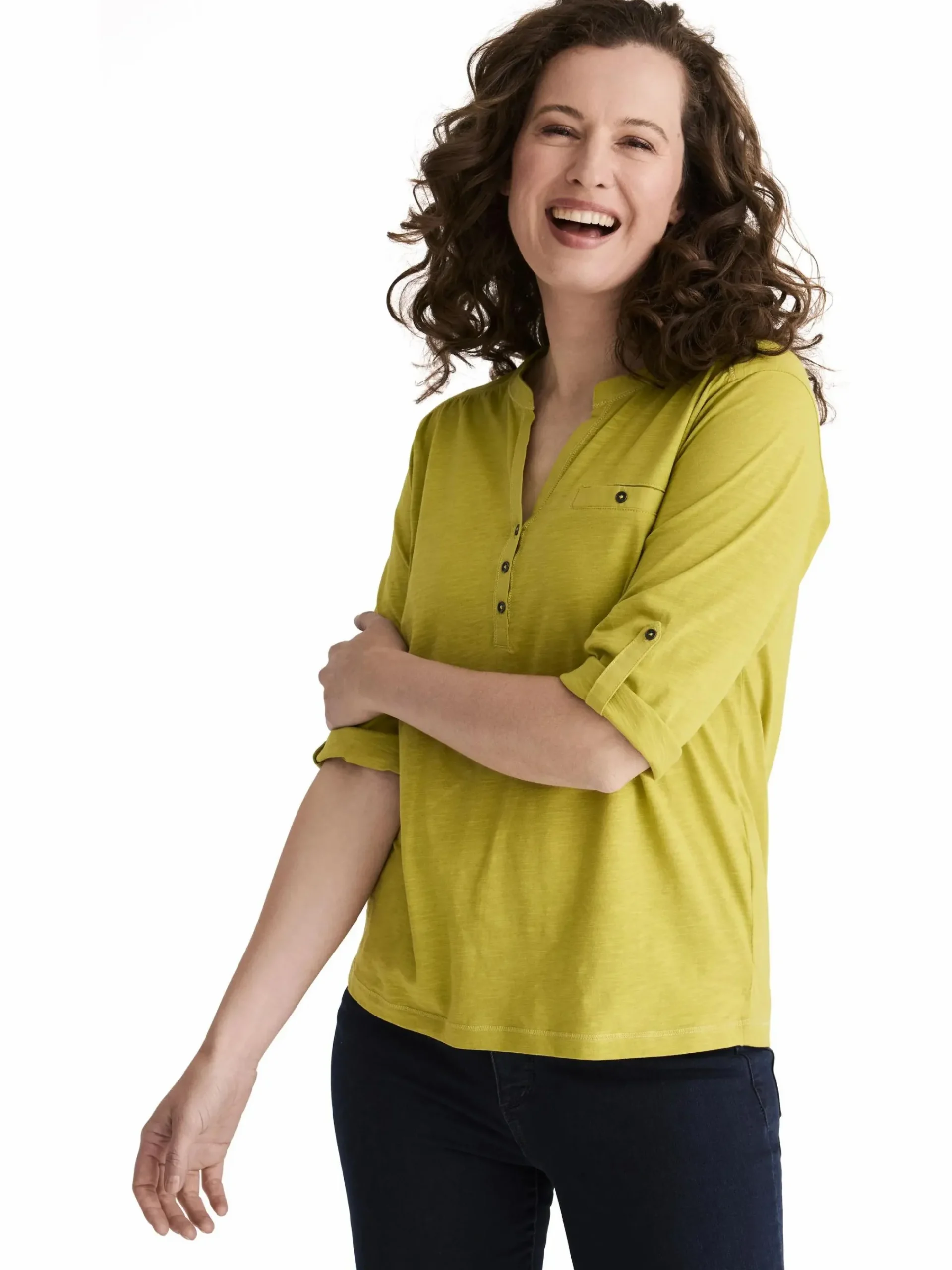 Damen Stooker DOB Damen Henleyshirt "Marie"