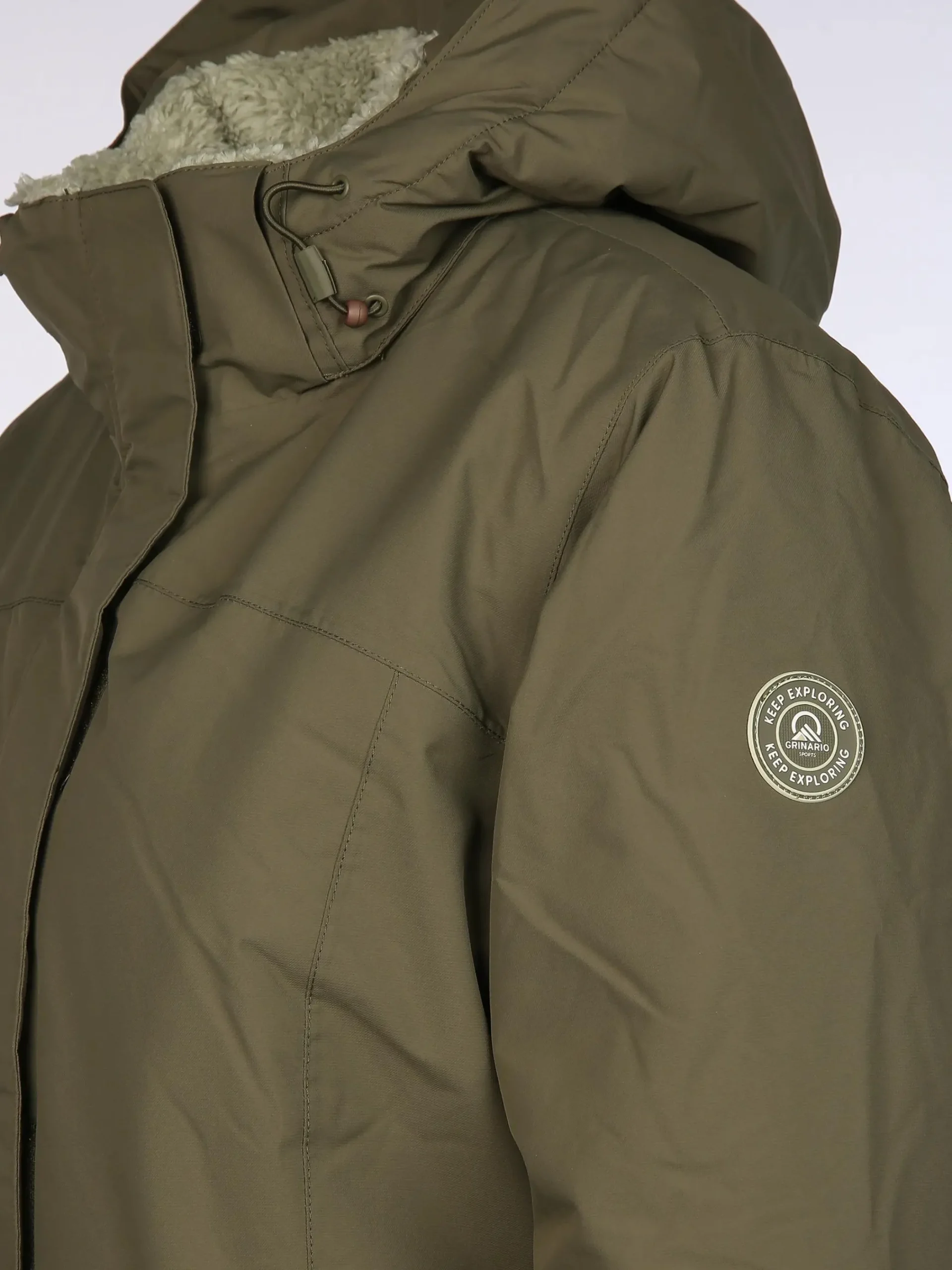 Damen Grinario Sports Damen Jacke mit abnehmbarer Kapuze, gefüttert