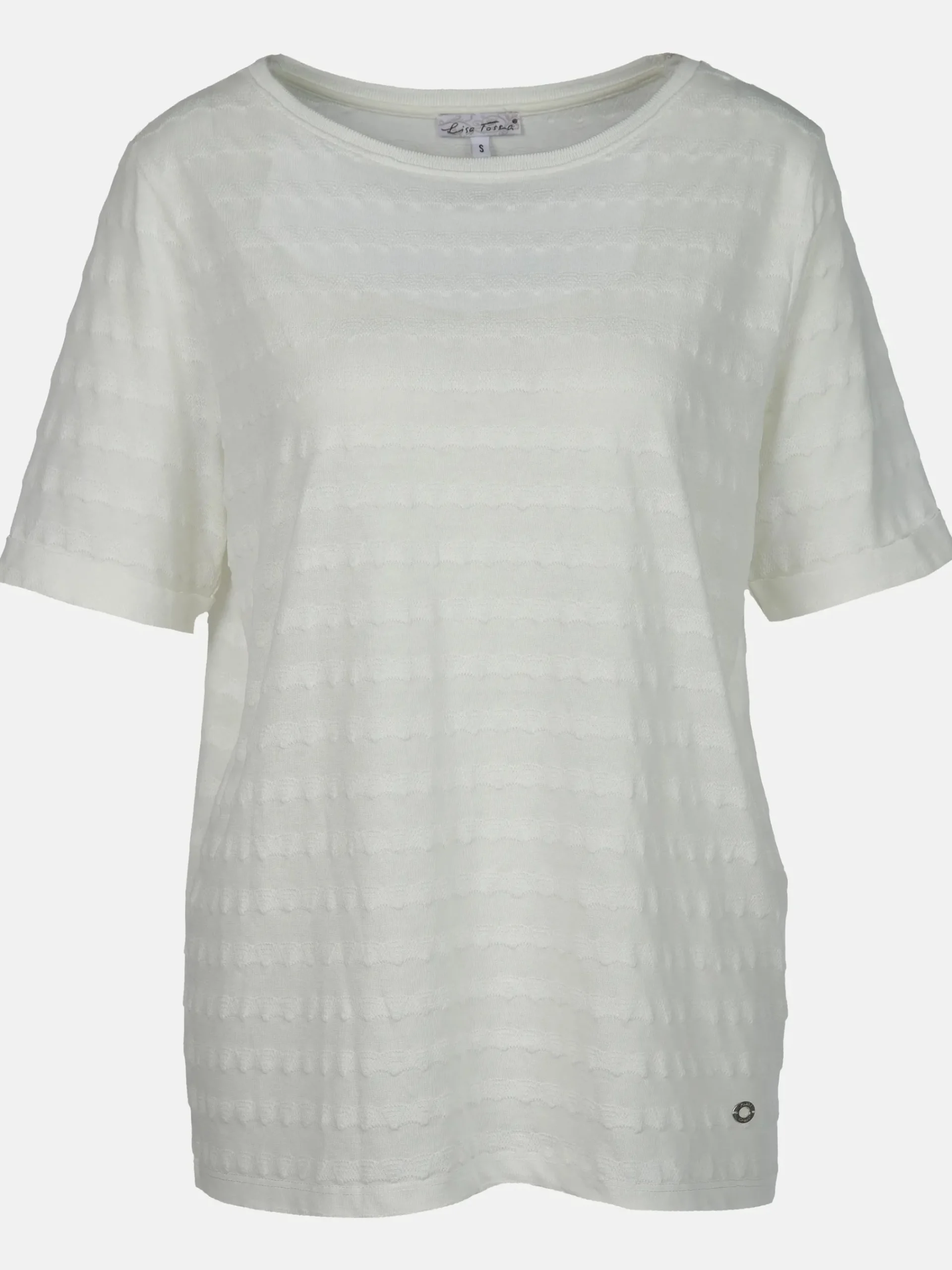 Damen Lisa Tossa Damen Jacquard Shirt mit kurzem Arm