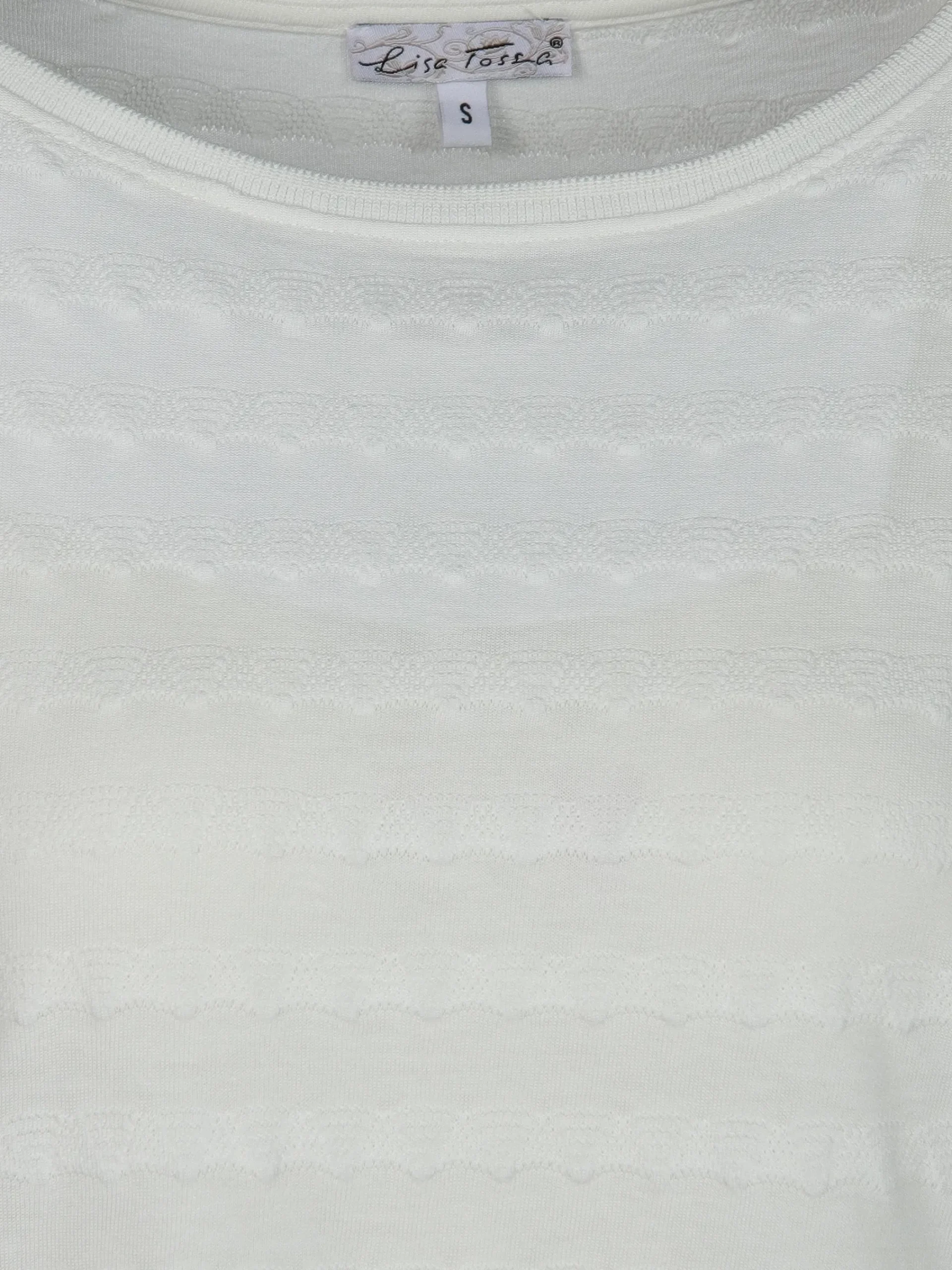 Damen Lisa Tossa Damen Jacquard Shirt mit kurzem Arm