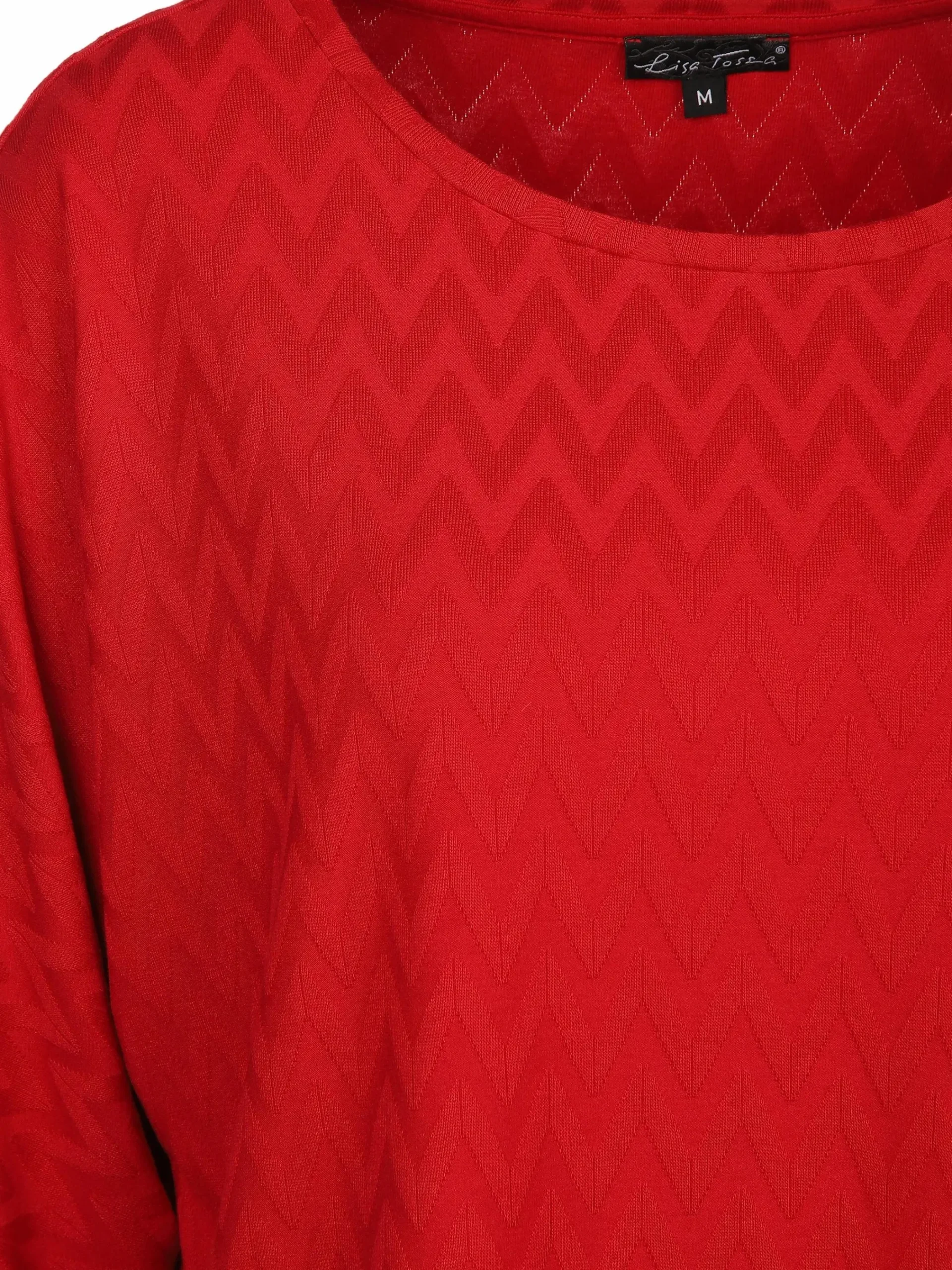 Damen Lisa Tossa Damen Jacquard Shirt mit 3/4 Arm