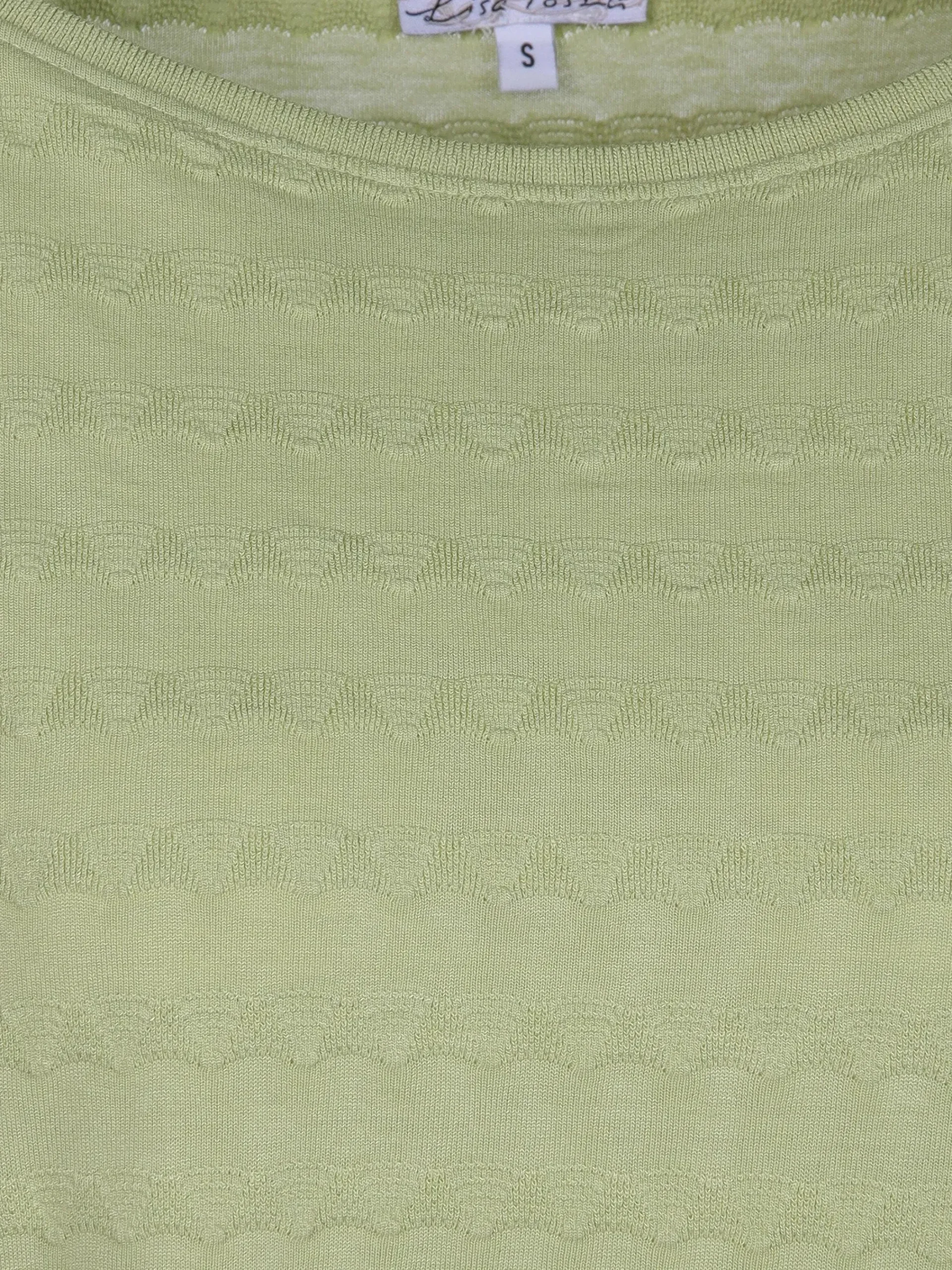 Damen Lisa Tossa Damen Jacquard Shirt mit kurzem Arm