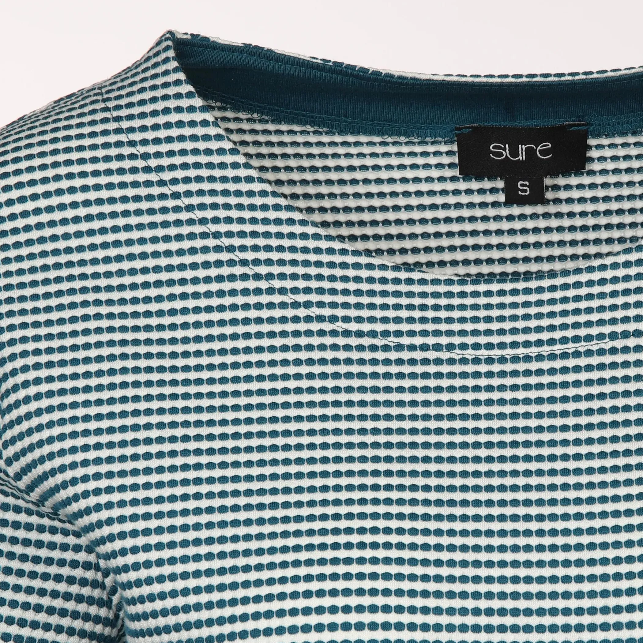 Damen Sure Damen Jacquard Shirt mit 3/4 Arm