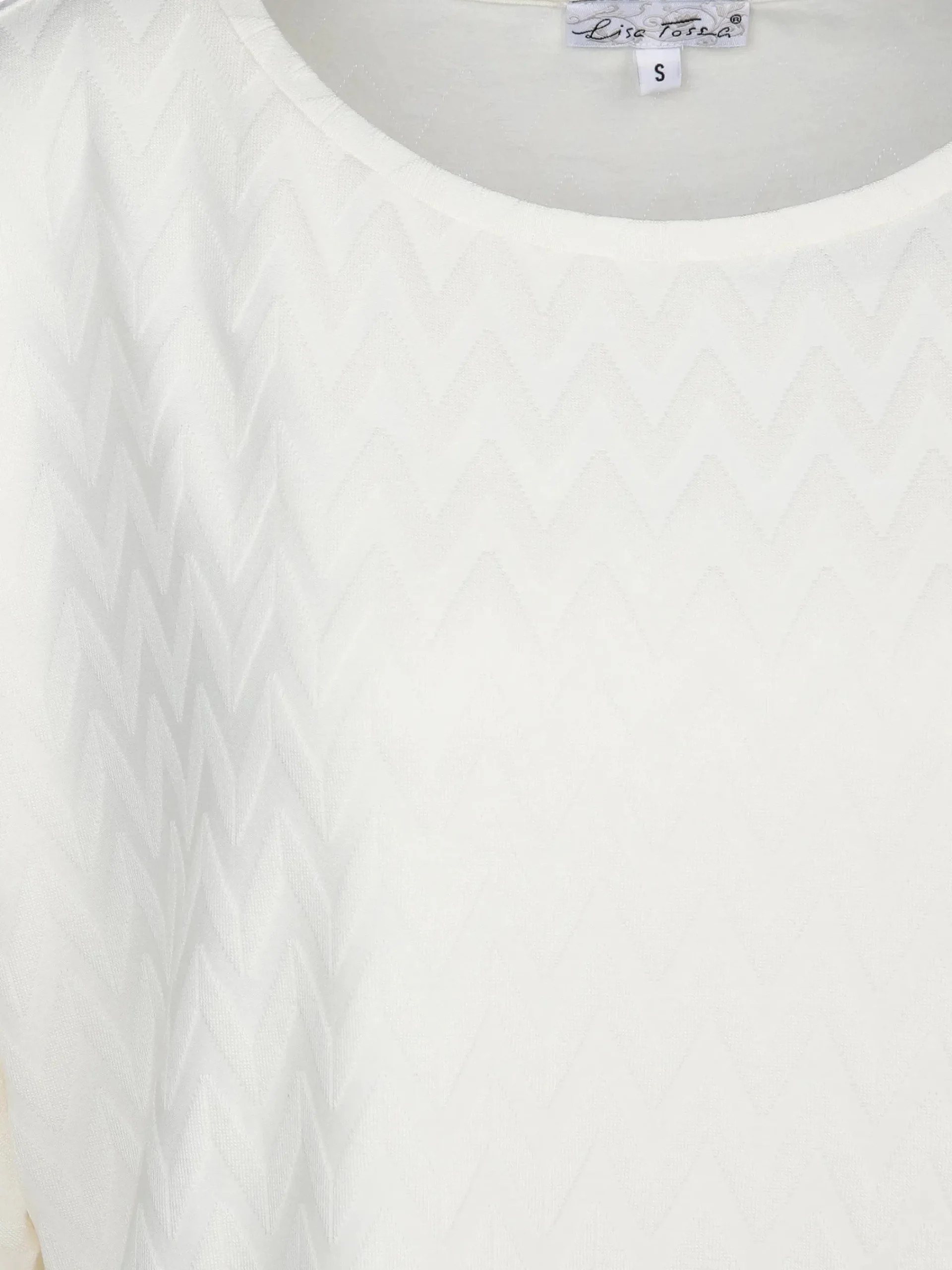 Damen Lisa Tossa Damen Jacquard Shirt mit 3/4 Arm