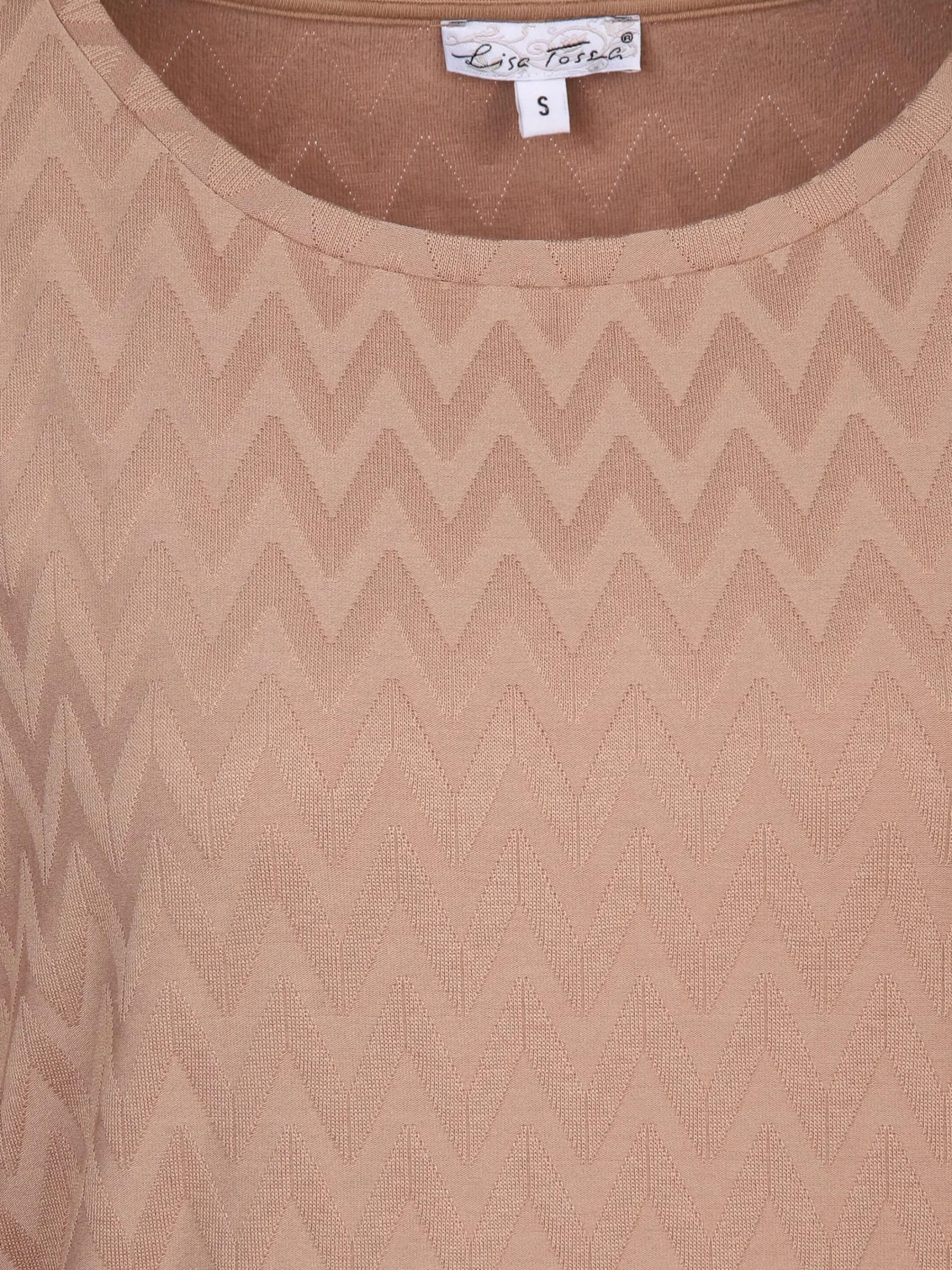 Damen Lisa Tossa Damen Jacquard Shirt mit 3/4 Arm