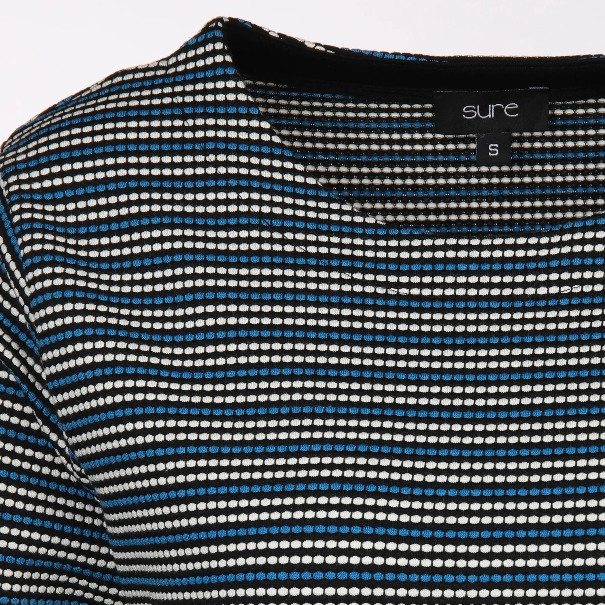 Damen Sure Damen Jacquard Shirt mit 3/4 Arm