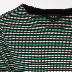 Damen Sure Damen Jacquard Shirt mit 3/4 Arm